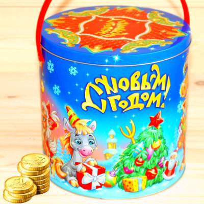 Недорогой детский новогодний подарок 1000 грамм в Краснознаменске