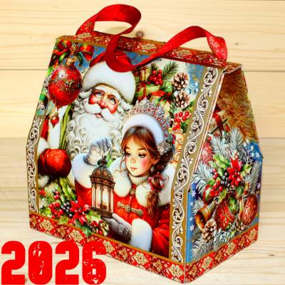 Подарок от Деда Мороза со сладостями детям на Новый Год 2026 в Краснознаменске