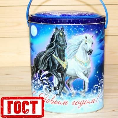 Сладкий новогодний подарок по ГОСТу в жестяной упаковке в Краснознаменске